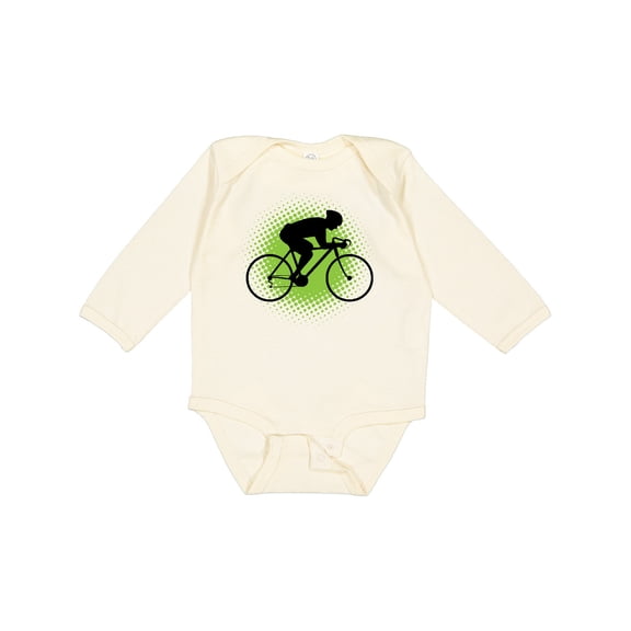 Inktastic Cycling Bicycle Racing Biking Boys Long Sleeve Baby Bodysuit