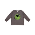 thumbnail image 1 of Inktastic Cycling Bicycle Racing Biking Boys Long Sleeve Toddler T-Shirt, 1 of 5