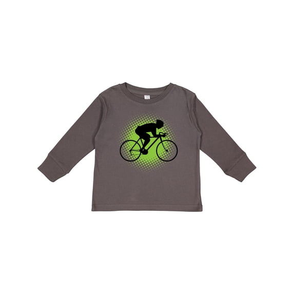 Inktastic Cycling Bicycle Racing Biking Boys Long Sleeve Toddler T-Shirt