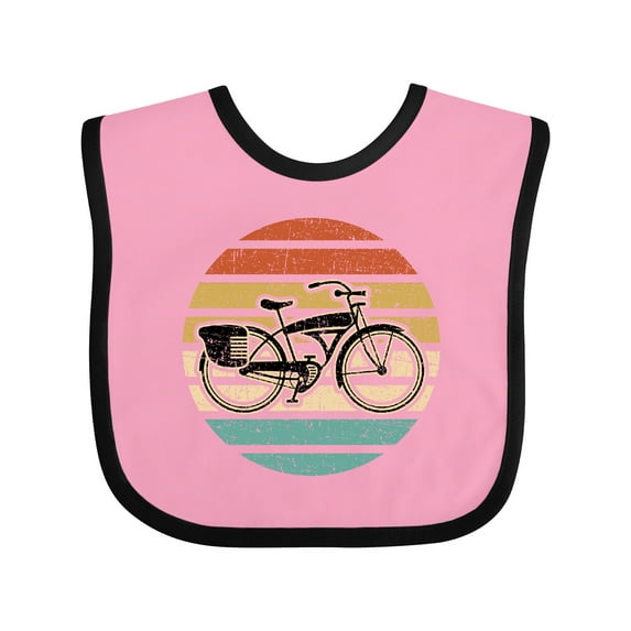Inktastic Cycling Vintage Bicycle for Cyclist Boys or Girls Baby Bib