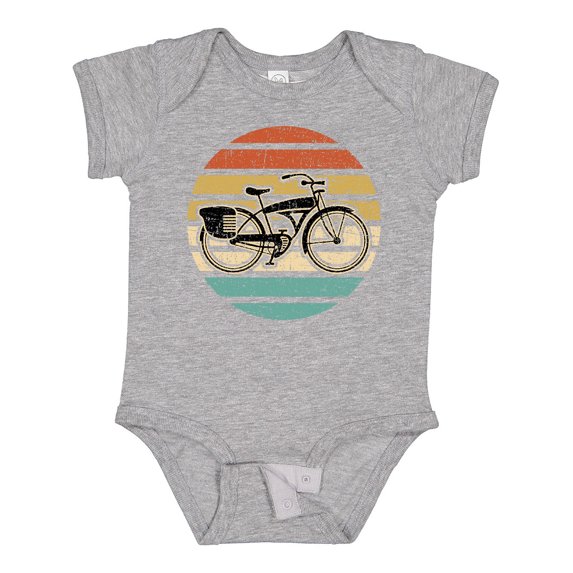 Inktastic Cycling Vintage Bicycle for Cyclist Boys or Girls Baby Bodysuit