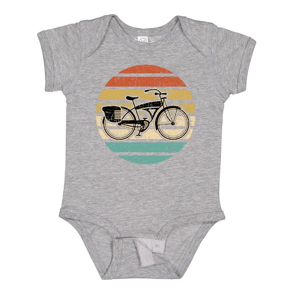 Inktastic Cycling Vintage Bicycle for Cyclist Boys or Girls Baby Bodysuit