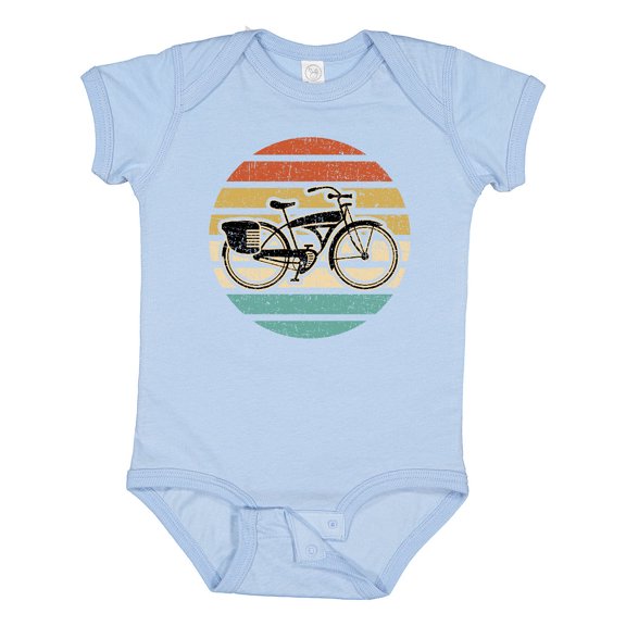 Inktastic Cycling Vintage Bicycle for Cyclist Boys or Girls Baby Bodysuit
