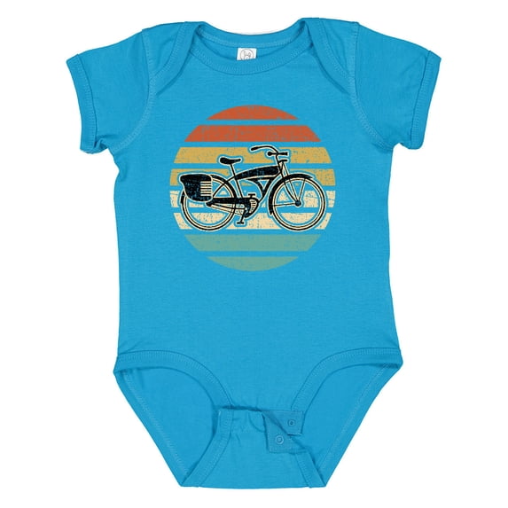Inktastic Cycling Vintage Bicycle for Cyclist Boys or Girls Baby Bodysuit
