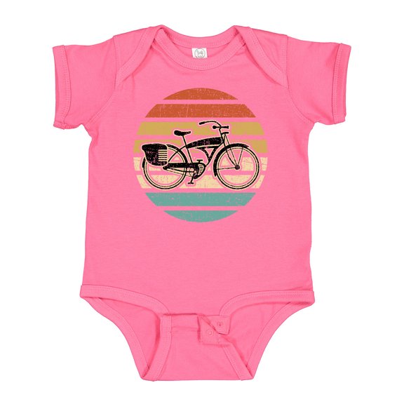 Inktastic Cycling Vintage Bicycle for Cyclist Boys or Girls Baby Bodysuit