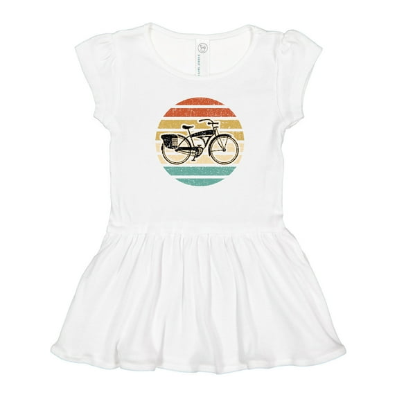 Inktastic Cycling Vintage Bicycle for Cyclist Girls Toddler Dress