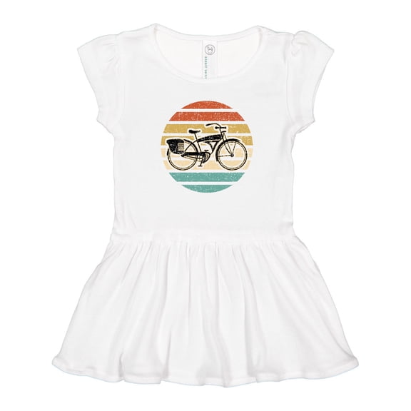 Inktastic Cycling Vintage Bicycle for Cyclist Girls Toddler Dress