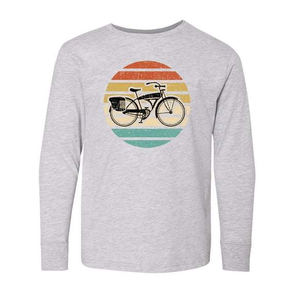 Inktastic Cycling Vintage Bicycle for Cyclist Long Sleeve Youth T-Shirt