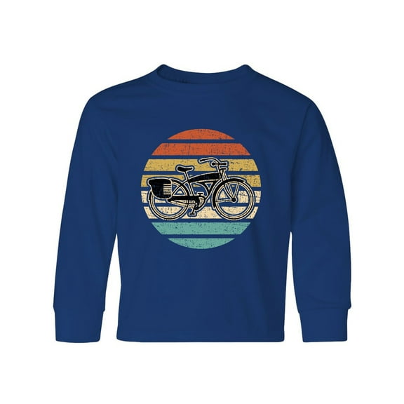 Inktastic Cycling Vintage Bicycle for Cyclist Long Sleeve Youth T-Shirt