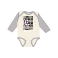 thumbnail image 1 of Inktastic Cystic Fibrosis Awareness Strength Courage Support Boys or Girls Long Sleeve Baby Bodysuit, 1 of 5