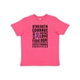 thumbnail image 1 of Inktastic Cystic Fibrosis Awareness Strength Courage Support Youth T-Shirt, 1 of 5