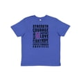 thumbnail image 1 of Inktastic Cystic Fibrosis Awareness Strength Courage Support Youth T-Shirt, 1 of 5
