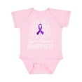 thumbnail image 1 of Inktastic Cystic Fibrosis Awareness with Ribbon and Lungs Boys or Girls Baby Bodysuit, 1 of 5