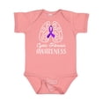 thumbnail image 1 of Inktastic Cystic Fibrosis Awareness with Ribbon and Lungs Boys or Girls Baby Bodysuit, 1 of 5