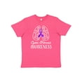 thumbnail image 1 of Inktastic Cystic Fibrosis Awareness with Ribbon and Lungs Youth T-Shirt, 1 of 5