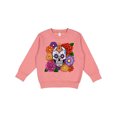 thumbnail image 1 of Inktastic DÃ­a De Los Muertos Calavera Skull and Flowers Toddler Sweatshirt, 1 of 4