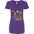 thumbnail image 1 of Inktastic DÃ­a De Los Muertos Girl with Skull Balloon Women's V-Neck T-Shirt, 1 of 5