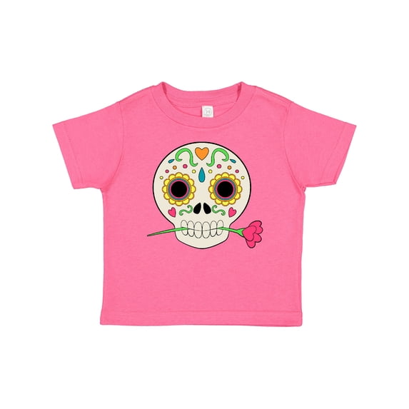 Inktastic Día De Los Muertos Skull with Flower Boys or Girls Baby T-Shirt
