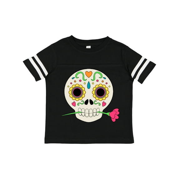 Inktastic DÃa De Los Muertos Skull with Flower Boys or Girls Toddler T-Shirt