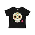 thumbnail image 1 of Inktastic DÃ­a De Los Muertos Skull with Flower Boys or Girls Toddler T-Shirt, 1 of 5