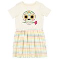 thumbnail image 1 of Inktastic DÃ­a De Los Muertos Skull with Flower Girls Toddler Dress, 1 of 5
