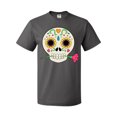 thumbnail image 1 of Inktastic DÃ­a De Los Muertos Skull with Flower T-Shirt, 1 of 4