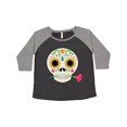 thumbnail image 1 of Inktastic DÃ­a De Los Muertos Skull with Flower Women's Plus Size T-Shirt, 1 of 5