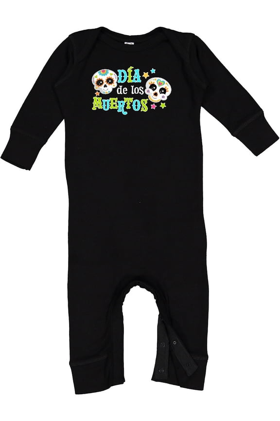DÃ­a De Los Muertos Sugar Skulls Baby Romper Coveralls