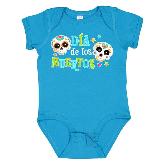 Inktastic DÃa De Los Muertos Sugar Skulls Boys or Girls Baby Bodysuit