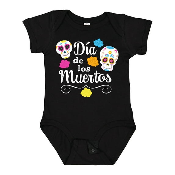 Inktastic DÃa De Los Muertos Sugar Skulls Boys or Girls Baby Bodysuit