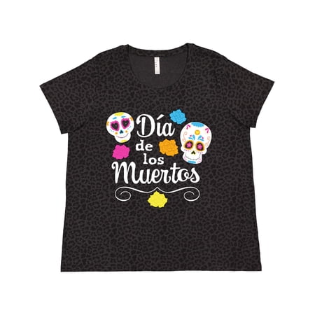 Inktastic DÃa De Los Muertos Sugar Skulls Women's Plus Size T-Shirt