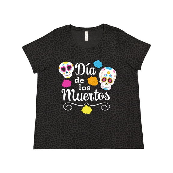 Inktastic DÃ­a De Los Muertos Sugar Skulls Women's Plus Size T-Shirt