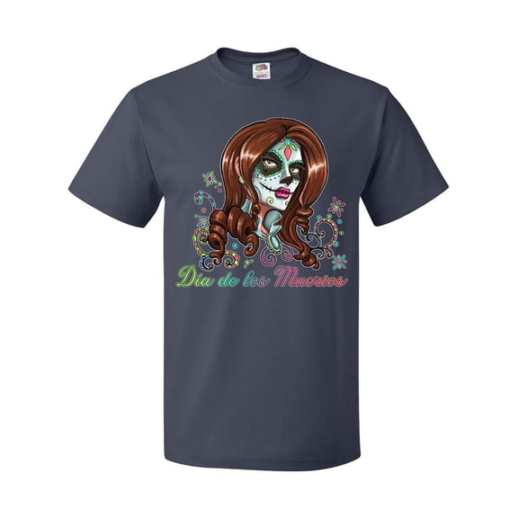 Inktastic DÃa De Los Muertos Woman in Sugar Skull Makeup T-Shirt