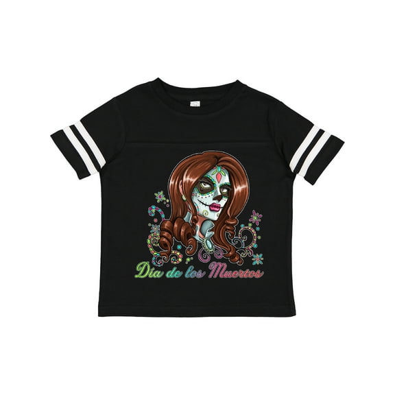 Inktastic DÃ­a De Los Muertos in Sugar Skull Makeup Boys or Girls Toddler T-Shirt