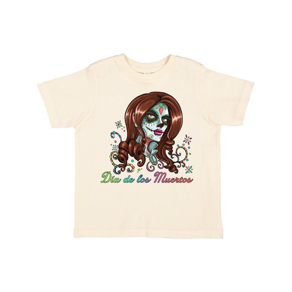 Inktastic DÃ­a De Los Muertos in Sugar Skull Makeup Boys or Girls Toddler T-Shirt