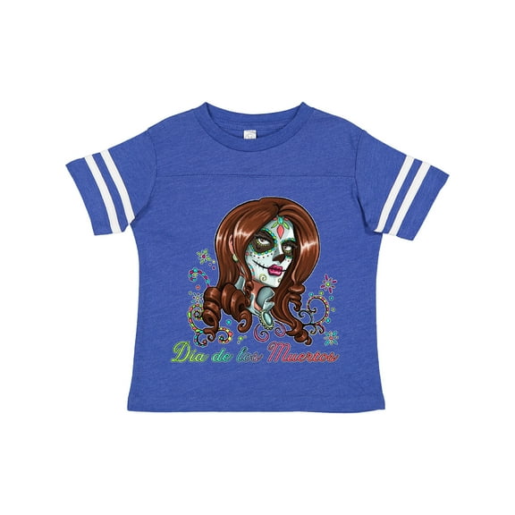 Inktastic DÃ­a De Los Muertos in Sugar Skull Makeup Boys or Girls Toddler T-Shirt