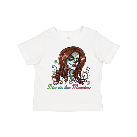 Inktastic DÃa De Los Muertos in Sugar Skull Makeup Boys or Girls Toddler T-Shirt