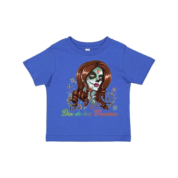 Inktastic DÃa De Los Muertos in Sugar Skull Makeup Boys or Girls Toddler T-Shirt
