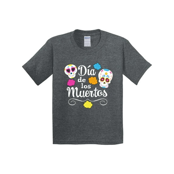 Inktastic DÃa De Los Muertos Sugar Skulls Youth T-Shirt
