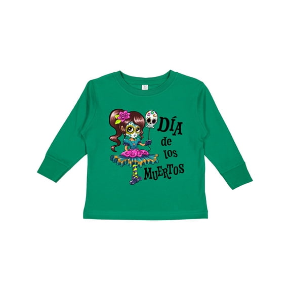 Inktastic Día de los Muertos girl Boys or Girls Long Sleeve Toddler T-Shirt