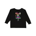 thumbnail image 1 of Inktastic Día de los Muertos girl with decorative skull balloon Boys or Girls Long Sleeve Toddler T-Shirt, 1 of 5
