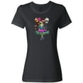 thumbnail image 1 of Inktastic Día de los Muertos girl with decorative skull balloon Women's T-Shirt, 1 of 5