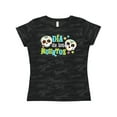 thumbnail image 1 of Inktastic Día de los Muertos happy decorative skulls Women's T-Shirt, 1 of 5