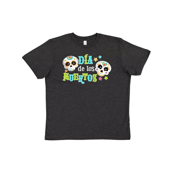 Inktastic Día de los Muertos happy decorative skulls Youth T-Shirt