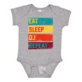 thumbnail image 1 of Inktastic DJ Eat Sleep DJ Repeat Music Boys or Girls Baby Bodysuit, 1 of 5
