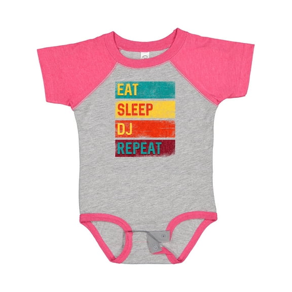 Inktastic DJ Eat Sleep DJ Repeat Music Boys or Girls Baby Bodysuit