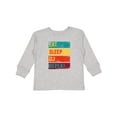 thumbnail image 1 of Inktastic DJ Eat Sleep DJ Repeat Music Boys or Girls Long Sleeve Toddler T-Shirt, 1 of 5