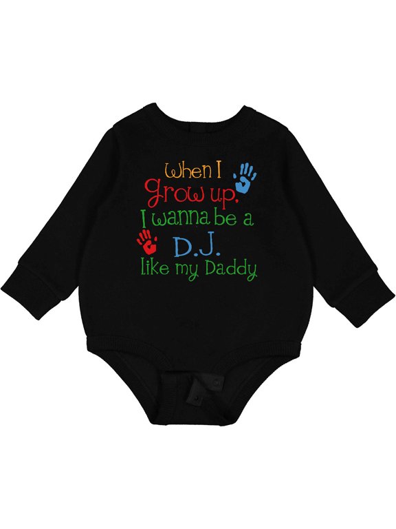 DJ Like Daddy Baby Fleece Bodysuit