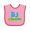 thumbnail image 1 of Inktastic DJ in Training Boys or Girls Baby Bib, 1 of 4