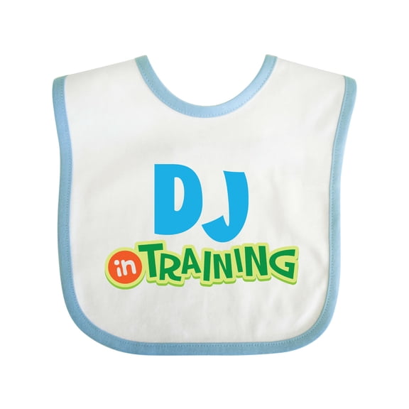 Inktastic DJ in Training Boys or Girls Baby Bib